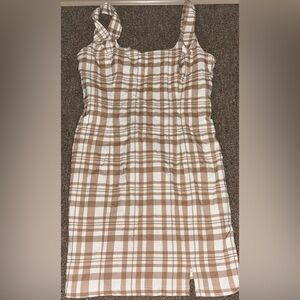 zip up overall dress (no buttons)